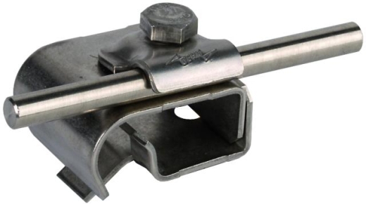 DEHN Dachrinnenklemme NIRO für Wulst 16-22mm m. Klemmbock