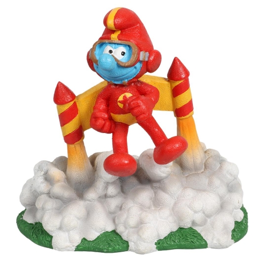 Schlumpf mit Jetpack Deko Figur