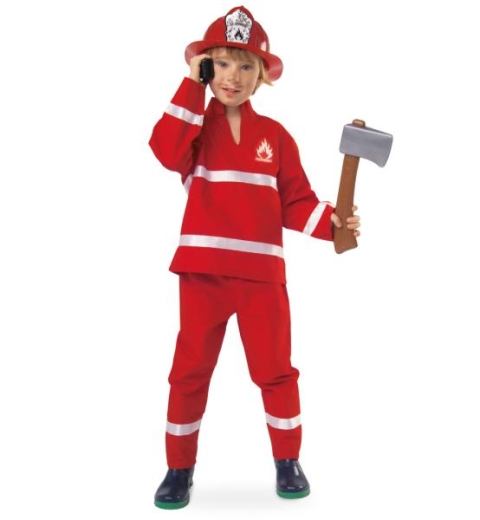 Feuerwehrmann Kostüm 2 teilig Kids Größe 104