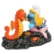 Schlumpfine mit Seepferdchen Deko Figur