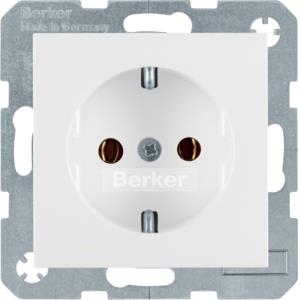 BERKER SCHUKO-Steckdose 47438989 polarweiss glänzend