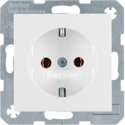 BERKER SCHUKO-Steckdose 47438989 polarweiss glänzend