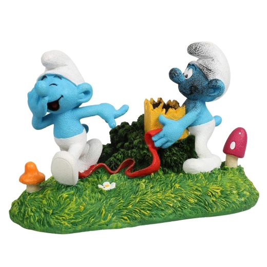 Schlümpfe mit Witzboldschlumpf Deko Figur