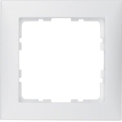BERKER Abdeckrahmen 10119909 1fach polarweiss matt