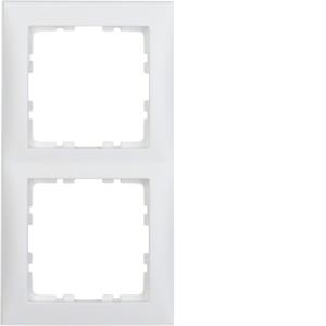 BERKER Abdeckrahmen 10129909 2fach polarweiss matt