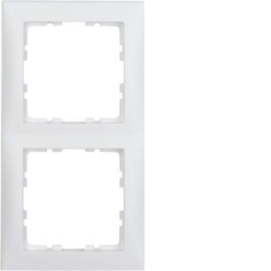BERKER Abdeckrahmen 10129909 2fach polarweiss matt