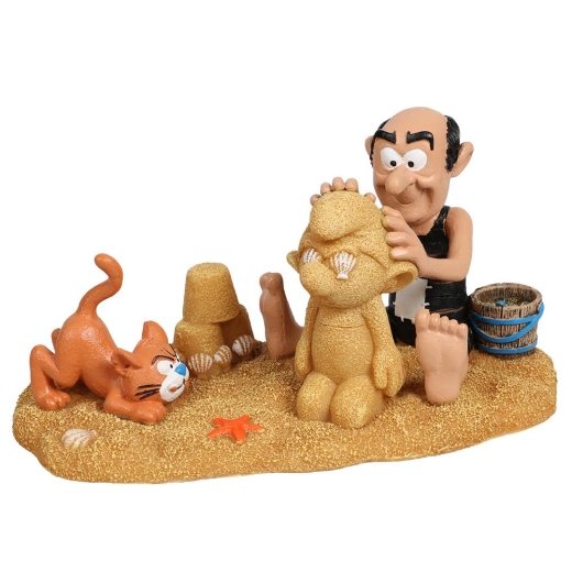 Schlümpfe: Gargamel und Azrael am Sandstrand Deko