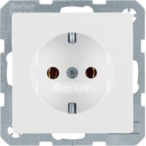 BERKER SCHUKO-Steckdose 47436089 polarweiss samt