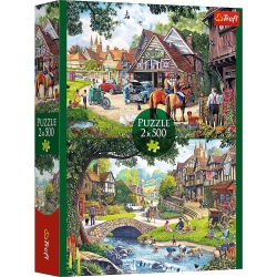 Idyllisches Leben Puzzle 2 x 500 Teile