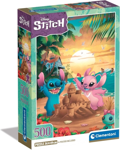 500 Teile Puzzle Disney Compact Disney Stitch