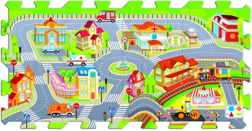 Stadt Schaumstoff Puzzle 60696
