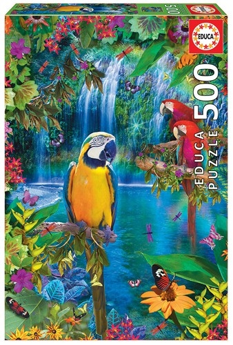 Educa Puzzle 9215512 Bird Tropical Land 500 Teile