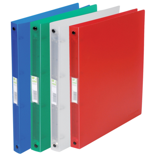 Ringbuch transparent - A4, 4-Ring, Ring-Ø 16 mm, transluzent sortiert