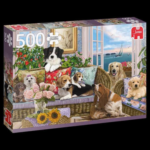 Jumbo Spiele 18849 Pelzige Freunde Puzzle 500