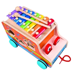 Bino & Mertens Holz Steckauto mit Xylophon