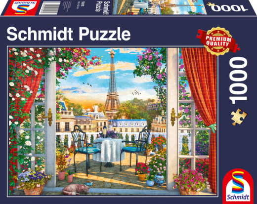 Terrasse in Paris 1000 Teile Puzzle