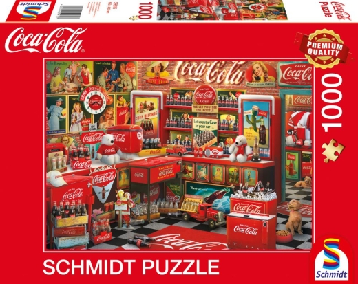 Coca Cola Nostalgie Shop 1000 Teile Puzzle
