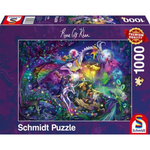 Sommernachtszirkus Puzzle 1000 Teile Rose Cat Khan