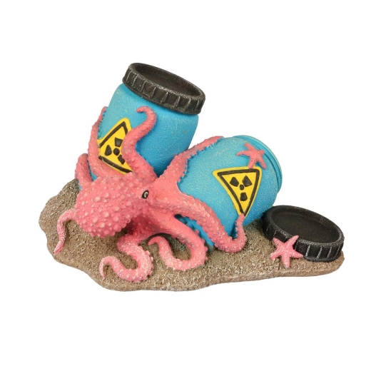 Radioaktive Fässerit Oktopus Mehrfarbig Deko Figur