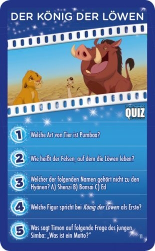 Winning Moves 62769 Disney Classics Quiz