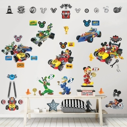 Wandaufkleber / Wandposter Mickey und die flinken
