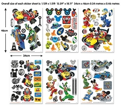 Wandaufkleber / Wandposter Mickey und die flinken