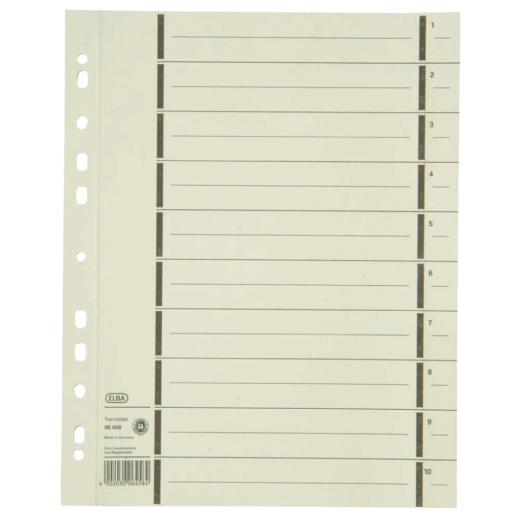 Trennblätter mit Perforation - A4 Überbreite, chamois, 100 Stück