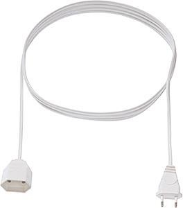 BACHMANN SCHUKO-Verlängerung 233.284 H03VVH2-F 2x0,75 2m weiss