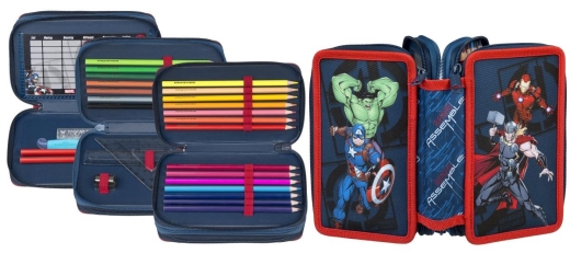 Avengers Tripledecker gefülltes Schüleretui