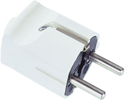 BACHMANN SCHUKO-Stecker 910.270 Zentral weiss
