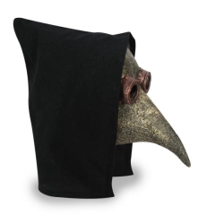 Halbmaske Pestmaske mit Haube 1 teilig Adult