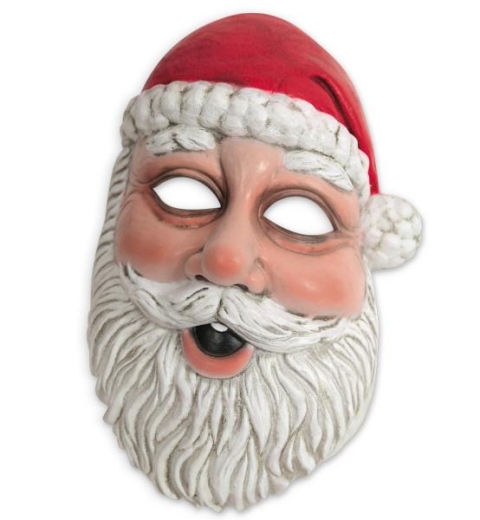 Halbmaske Santa Claus 1 teilig Adult
