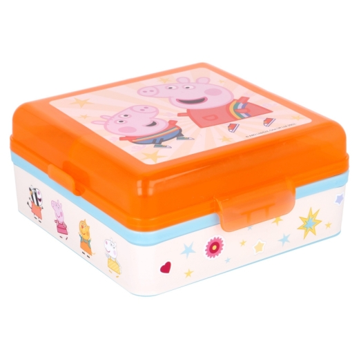Peppa Pig / Wutz quadratische Sandwich Box mit