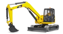 Bruder 02466 Cat Minibagger mit Bauarbeiter