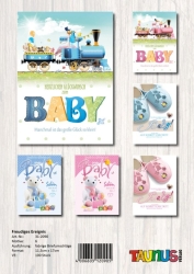 Babykarte 100 Stück 6 Motive