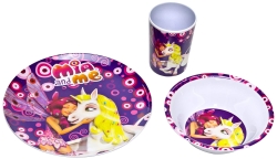 Mia and Me 3 teiliges Melamin Set