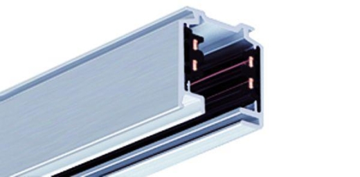 A.A.G. STUCCHI Stromschiene, Schiene 3-Phasen Aufbau 4m schwarz RAL 9005