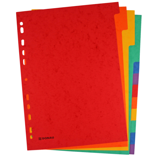 Register - blanko, Karton, A4, 12 Blatt, 6-farbig
