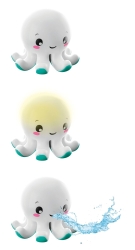 Baby Clementoni 59233 Baby Octopus Badespielzeug