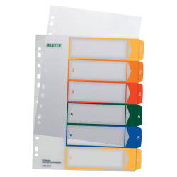 1292 Zahlenregister - PP, blanko, bedruckbar, A4...