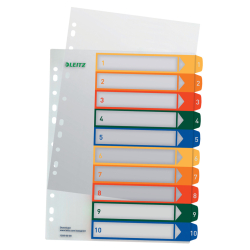 1293 Zahlenregister - PP, blanko, bedruckbar, A4...