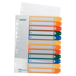 1294 Zahlenregister - PP, blanko, bedruckbar, A4...