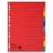 Zahlenregister - 1-10, Karton farbig, A4, 5 Farben, gelocht mit Orgadruck