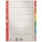 4350 Register - blanko, Karton, farbig bedruckt, A4, 6 Blatt