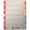 4355 Register - blanko, Karton, farbig bedruckt, A5, 6 Blatt