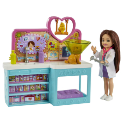Mattel HGT12 Barbie Chelsea Tierklinik Spielset