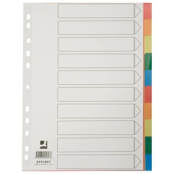 Farbregister - blanko, A4, PP, 10 Blatt + Deckblatt