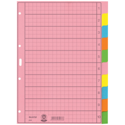 4340 Register - blanko, Papier, A4, 10 Blatt, Taben 2x...