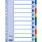 Register - blanko, A4, PP, 10-teilig + Deckblatt, farbig