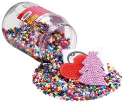 Hama Dose mit Perlen und Stiftpaletten